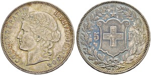 5 Franc Suisse Argent 