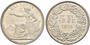 5 Franc Suisse Argent 