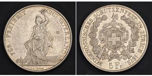 5 Franc Suisse Argent 
