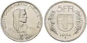 5 Franc Suisse Argent 