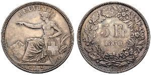 5 Franc Suisse Argent 