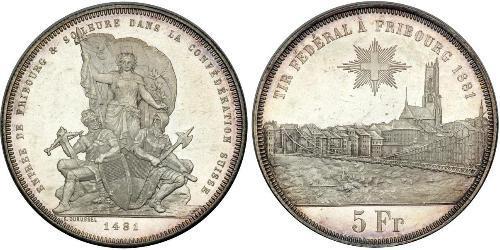 5 Franc Suisse Argent 