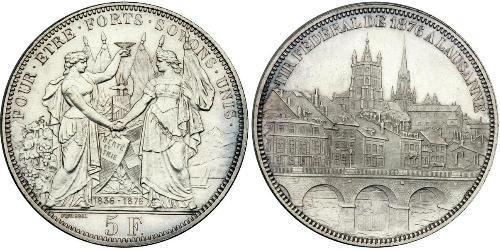 5 Franc Suisse Argent 
