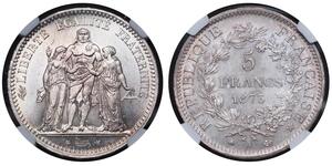 5 Franc Troisième République (1870-1940)  Argent 