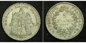 5 Franc Troisième République (1870-1940)  Argent 