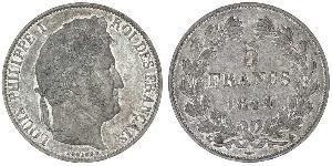 5 Franc Francia / Monarchia di Luglio (1830-1848) Argento Luigi Filippo di Francia (1773 -1850)