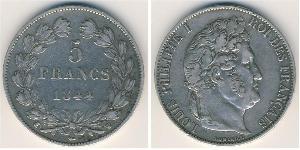 5 Franc Francia / Monarchia di Luglio (1830-1848) Argento Luigi Filippo di Francia (1773 -1850)