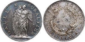 5 Franc Italian city-states Argento 