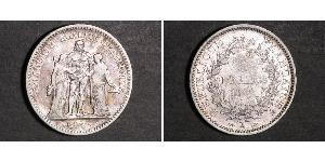 5 Franc Seconda Repubblica francese (1848-1852) Argento 