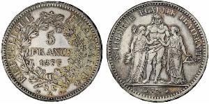 5 Franc Seconda Repubblica francese (1848-1852) Argento 