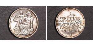 5 Franc Svizzera Argento 
