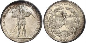 5 Franc Svizzera Argento 