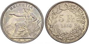 5 Franc Svizzera Argento 