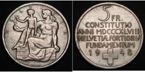 5 Franc Svizzera Argento 