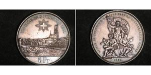 5 Franc Svizzera Argento 
