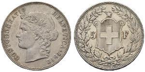 5 Franc Svizzera Argento 