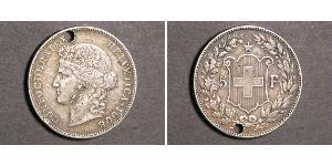 5 Franc Svizzera Argento 
