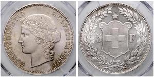 5 Franc Svizzera Argento 