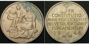 5 Franc Svizzera Argento 