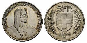 5 Franc Svizzera Argento 