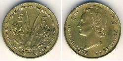 5 Franc French West Africa (1895-1958) Brass 