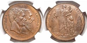 5 Franc Bélgica Bronce 
