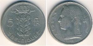 5 Franc Belgique Cuivre/Nickel 
