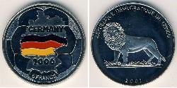 5 Franc République démocratique du Congo Cuivre/Nickel 