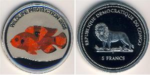 5 Franc République démocratique du Congo Cuivre/Nickel 