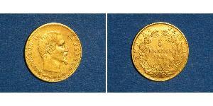 5 Franc Zweites Kaiserreich (1852-1870) Gold Napoleon III (1808-1873)