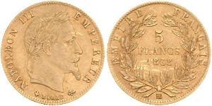 5 Franc Zweites Kaiserreich (1852-1870) Gold Napoleon III (1808-1873)