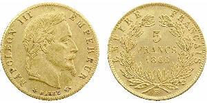 5 Franc Zweites Kaiserreich (1852-1870) Gold Napoleon III (1808-1873)