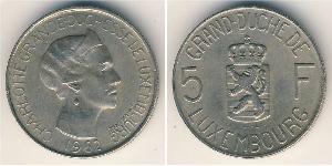 5 Franc Luxemburg Kupfer/Nickel 