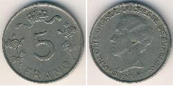 5 Franc Luxemburgo Níquel/Cobre 