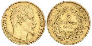 5 Franc Second Empire (1852-1870) Or Napoleon III (1808-1873)