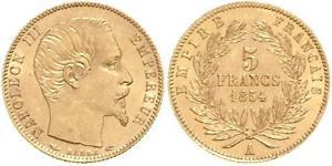 5 Franc Second Empire (1852-1870) Or Napoleon III (1808-1873)
