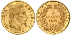 5 Franc Second Empire (1852-1870) Or Napoleon III (1808-1873)