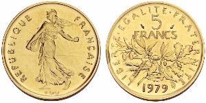 5 Franc Quinta Repubblica francese (1958 - ) Oro 