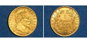 5 Franc Segundo Imperio francés (1852-1870) Oro Napoleon III (1808-1873)