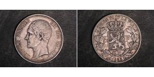 5 Franc Bélgica Plata Leopoldo I de Bélgica (1790-1865)
