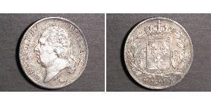 5 Franc Reino de Francia (1815-1830) Plata 
