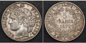 5 Franc Segunda República Francesa (1848-1852) Plata 