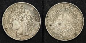 5 Franc Segunda República Francesa (1848-1852) Plata 