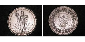 5 Franc Suiza Plata 