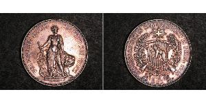 5 Franc Suiza Plata 