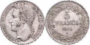 5 Franc Belgien Silber Leopold I. (Belgien) (1790-1865)