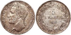 5 Franc Belgien Silber Leopold I. (Belgien) (1790-1865)