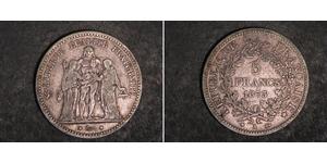 5 Franc Dritte Französische Republik (1870-1940)  Silber 