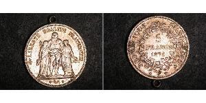 5 Franc Dritte Französische Republik (1870-1940)  Silber 