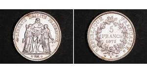 5 Franc Dritte Französische Republik (1870-1940)  Silber 